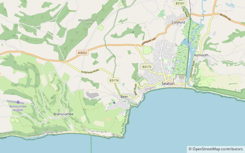 East Devon Way location map