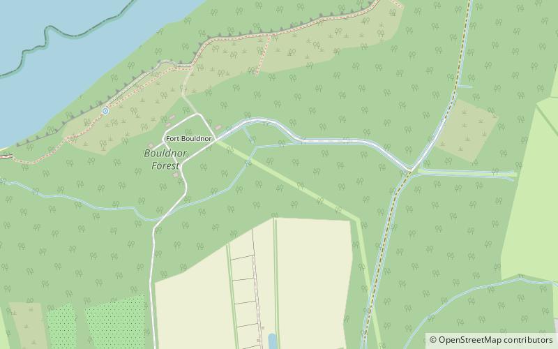 Bouldnor Battery location map