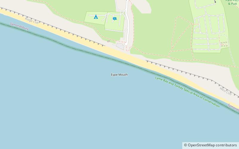 eype mouth west bay location map