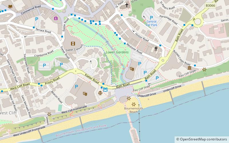 Bournemouth Parks - Lower Gardens location map