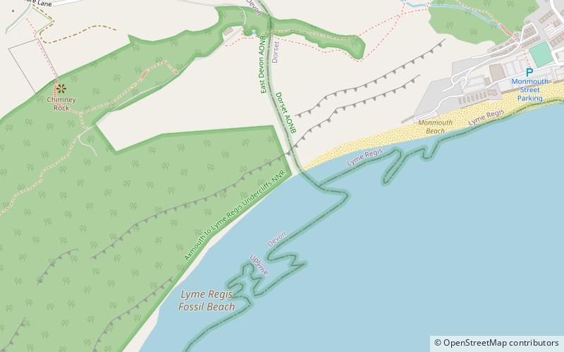 Monmouth Beach location map