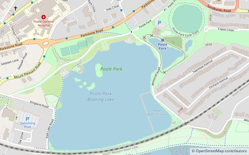 Poole Park location map