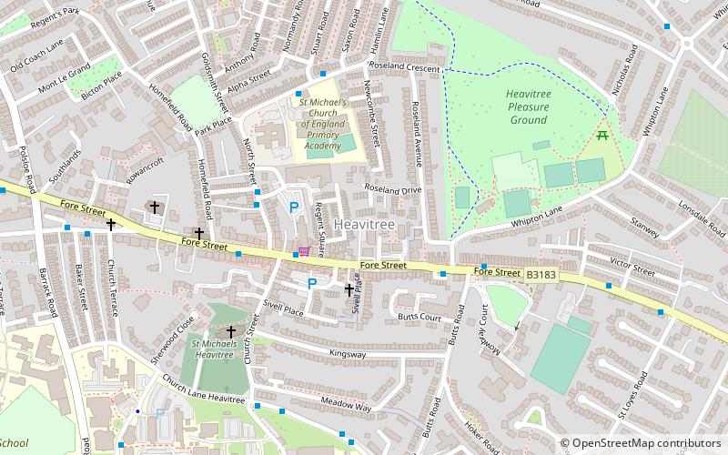 Heavitree location map
