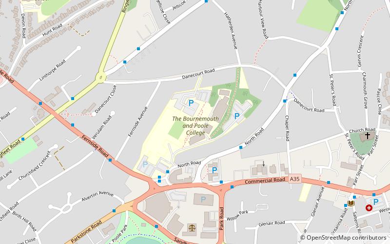 bournemouth and poole college location map