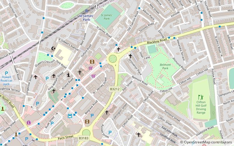 Exeter College location map
