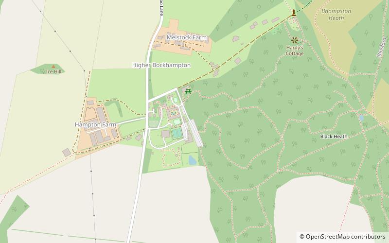 Hardy's Birthplace and Thorncombe Woods location map