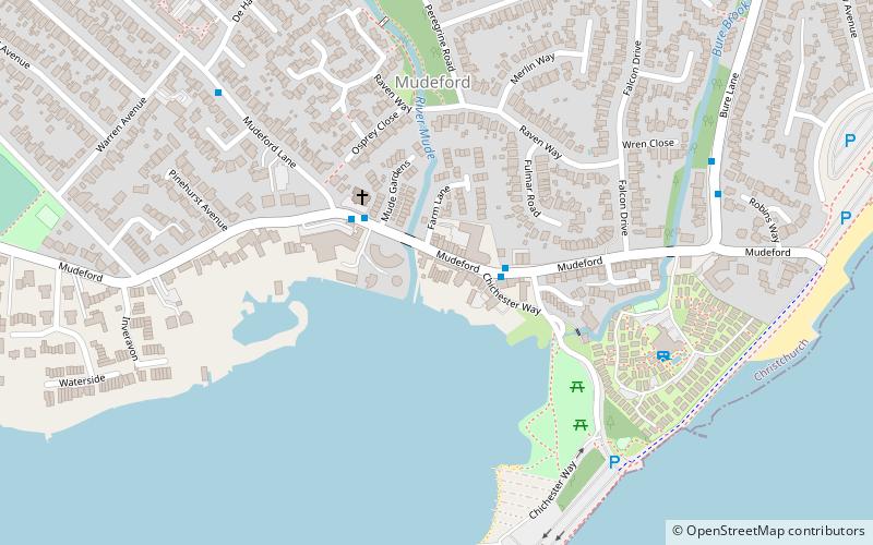 mudeford christchurch location map