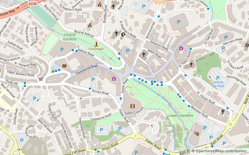 Bournemouth Town Centre location map