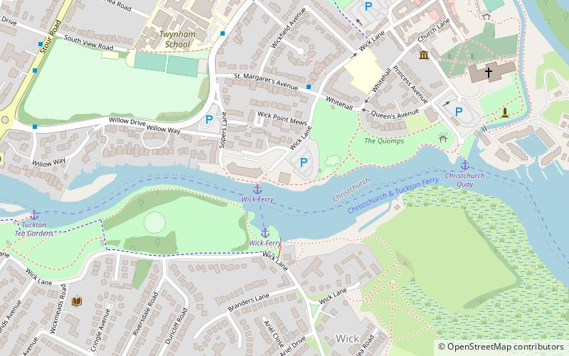 christchurch rowing club location map