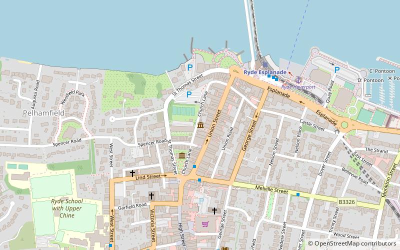 Ryde Town Hall location map