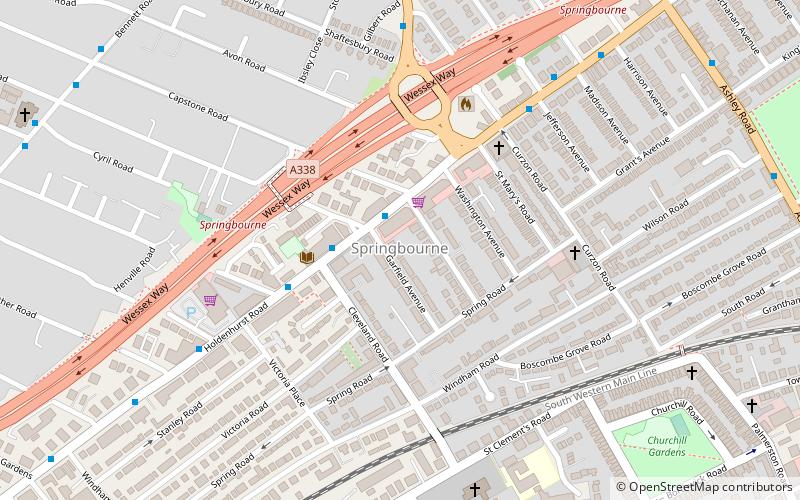 Springbourne location map