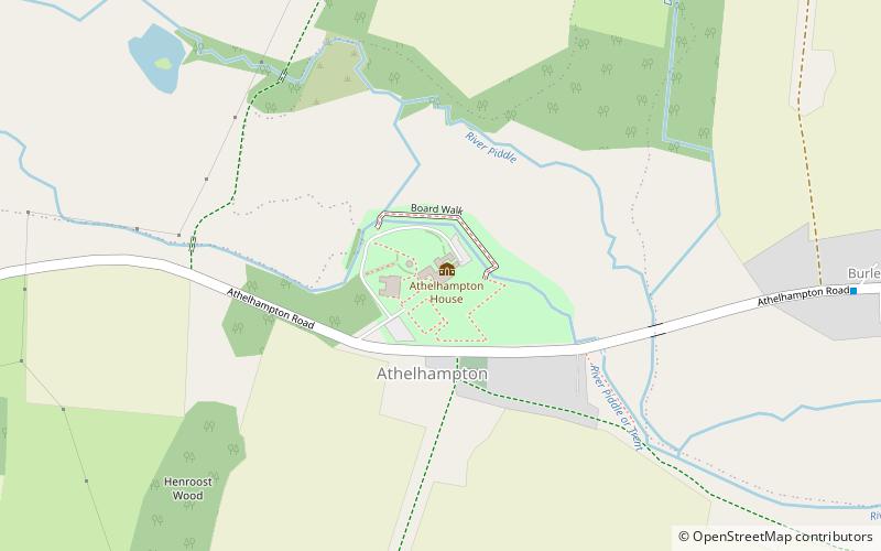 Athelhampton House location map