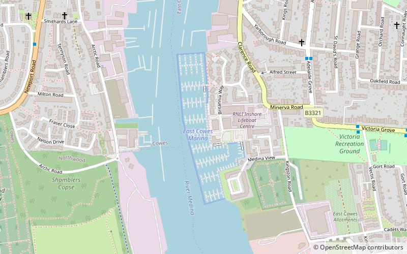 east cowes marina location map