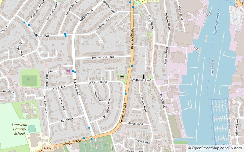 St Faith's Church location map