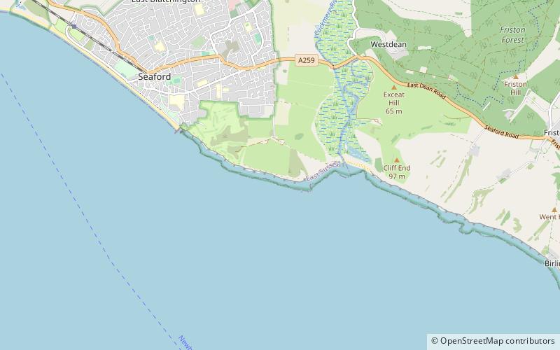 Seaford Head Nature Reserve location map