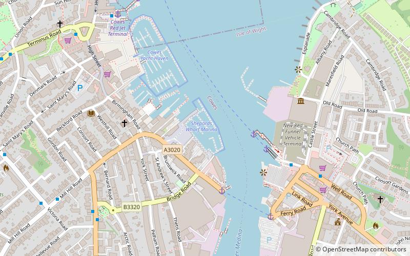 Shepards Wharf Marina location map