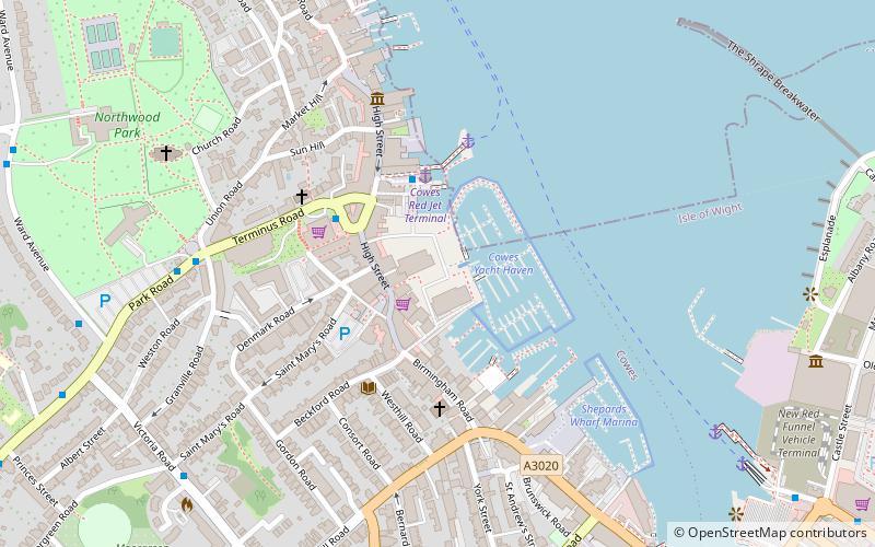 Cowes Yacht Haven location map