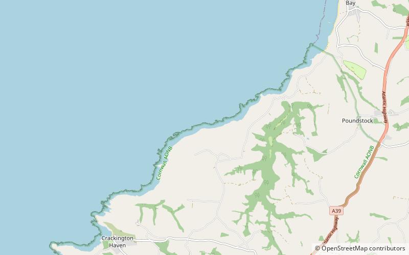 Boscastle to Widemouth location map