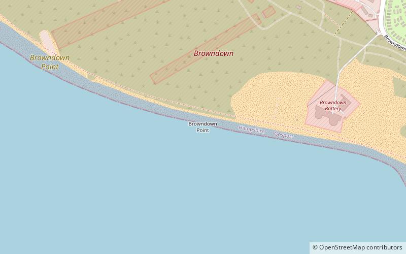 Browndown location map