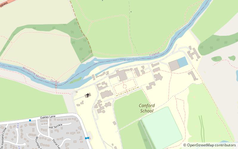 Canford School location map
