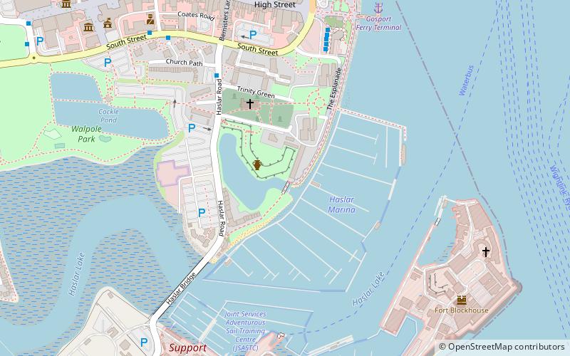 Haslar Marina location map