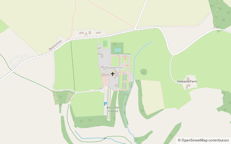 Mapperton location map