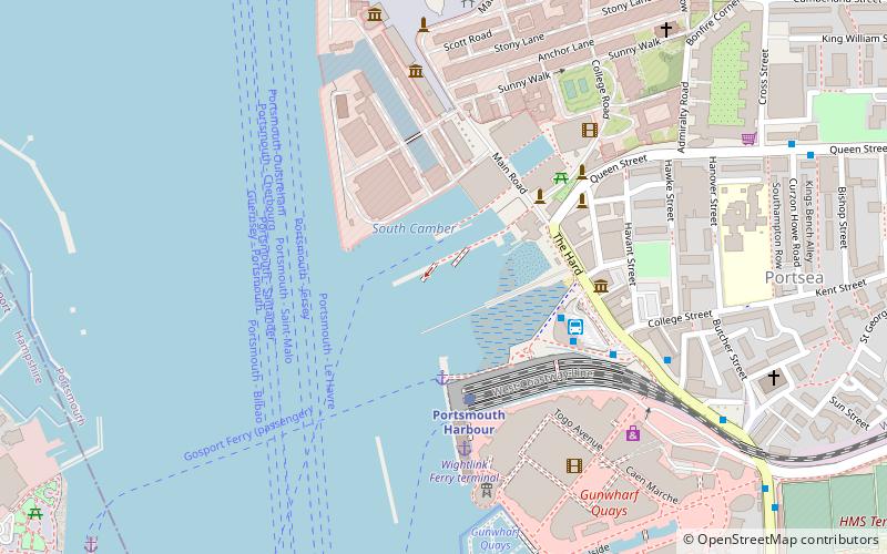 HMS Warrior 1860 location map