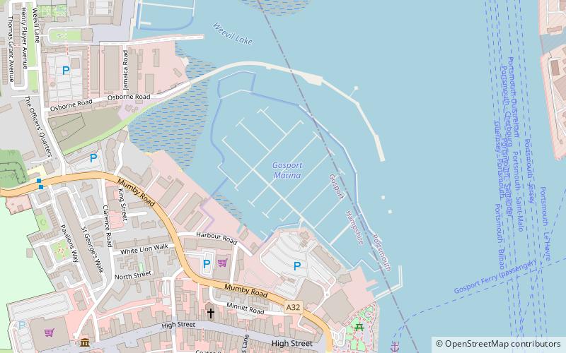 Gosport Marina location map