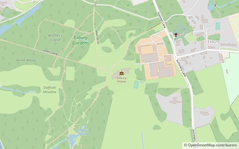 Exbury Gardens location map