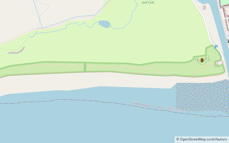 Climping sand dunes location map