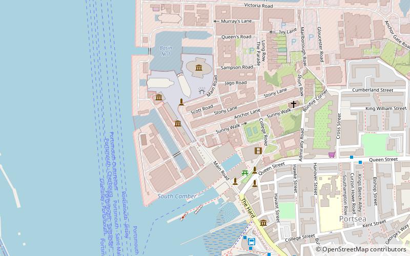 Portsmouth Historic Dockyard location map