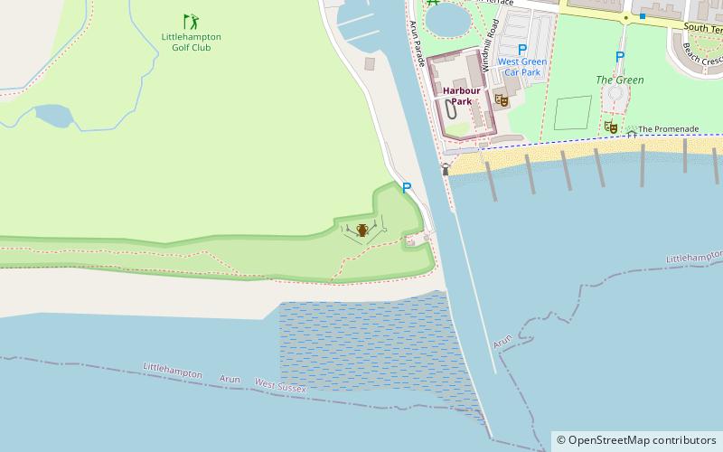 Littlehampton Redoubt location map