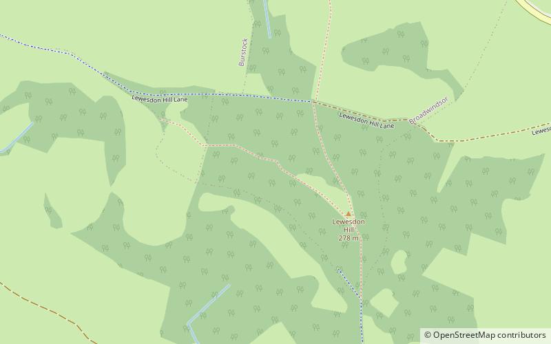 Lewesdon Hill location map