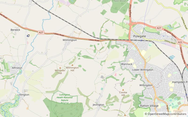 Folkington Manor location map