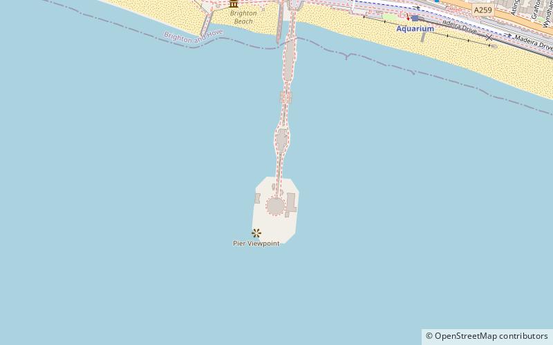 Jetée de Brighton location map