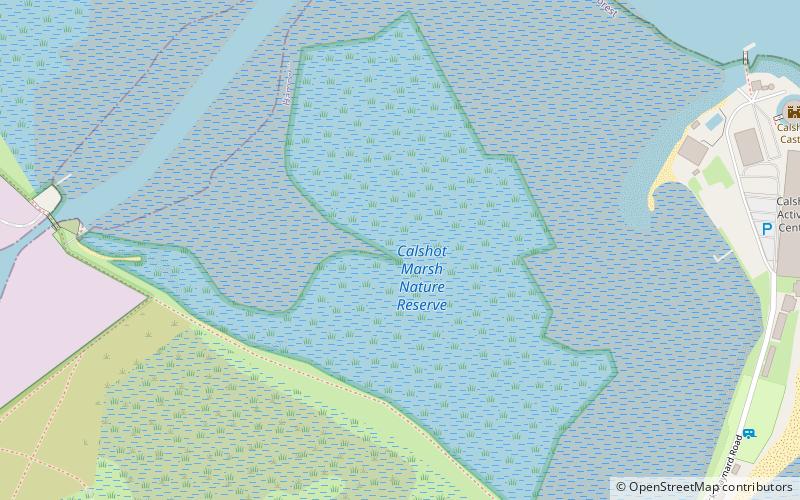 Calshot Marshes location map