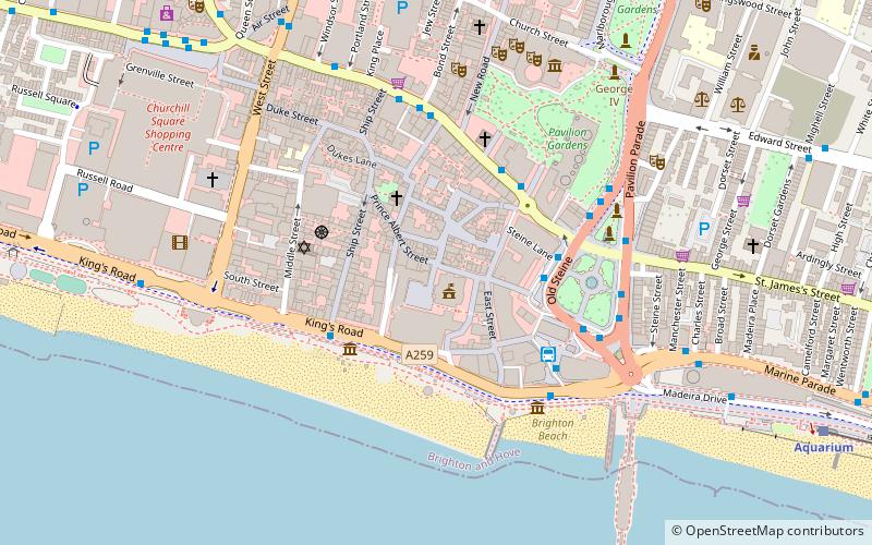 Brighton Town Hall location map