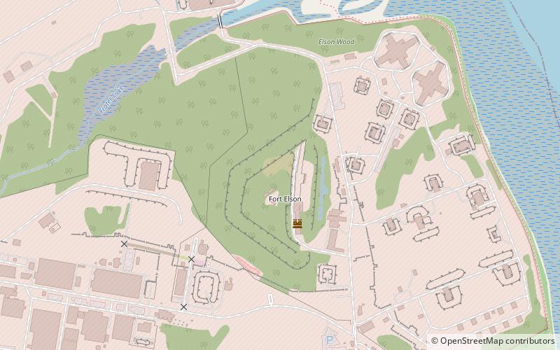 fort elson portsmouth location map