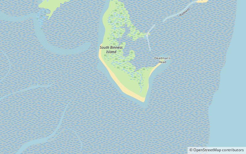 South Binness Island location map