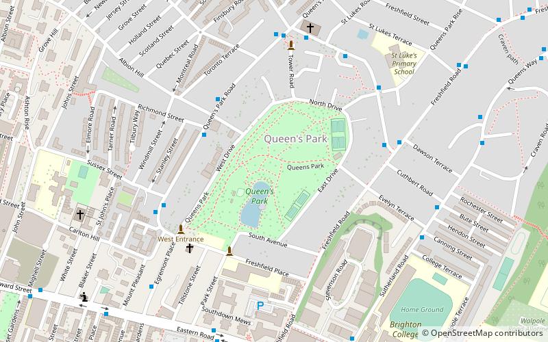 Queen's Park location map