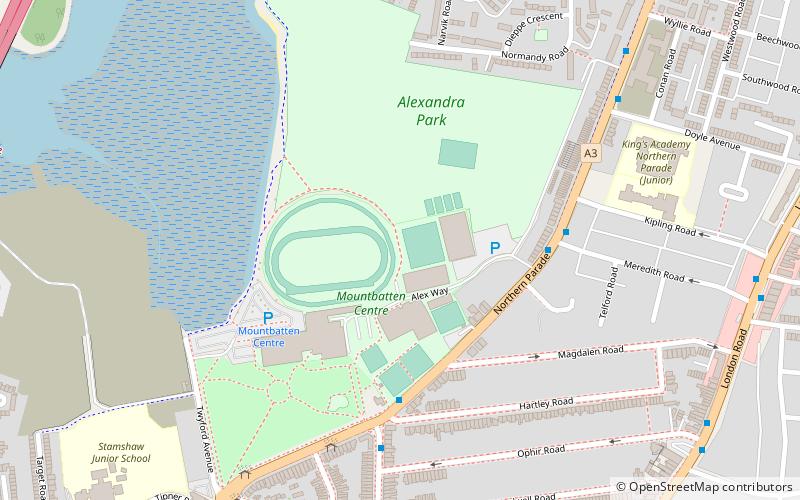 alexandra park portsmouth location map