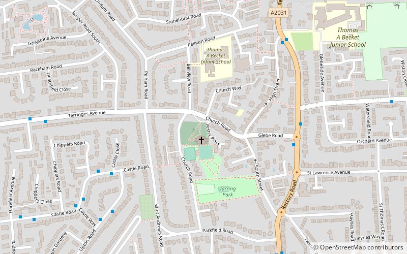 St Andrew's Church location map