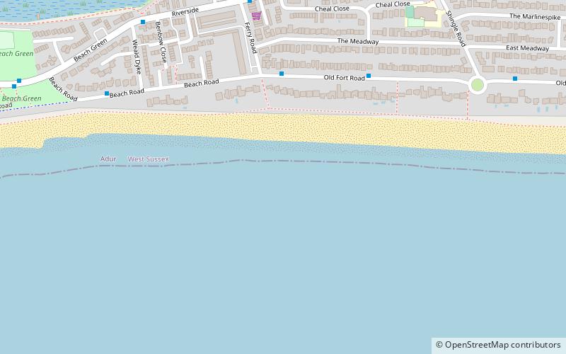 Shoreham Beach location map