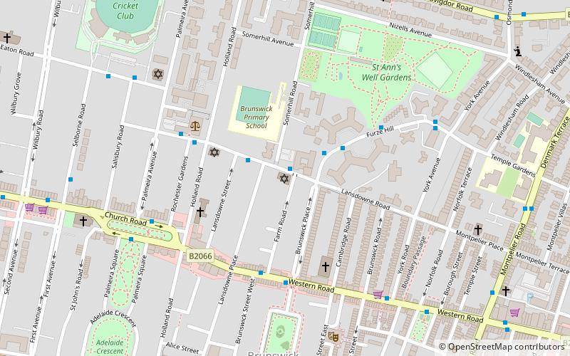 Brighton and Hove Progressive Synagogue location map