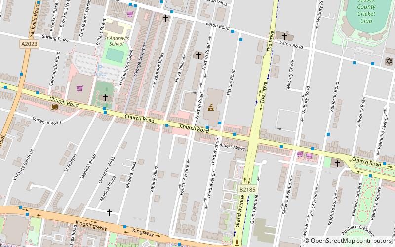 Hove Town Hall location map