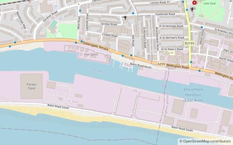 Southwick Ship Canal location map