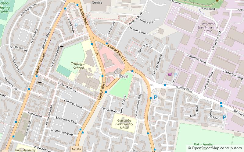 Hilsea location map