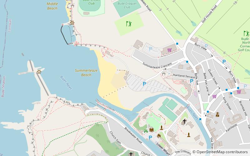 The Castle Bude location map