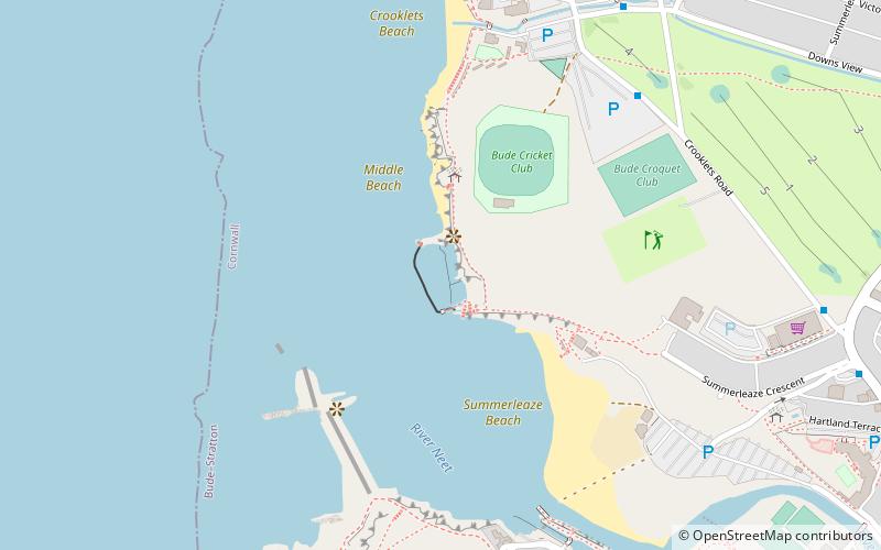 bude sea pool location map