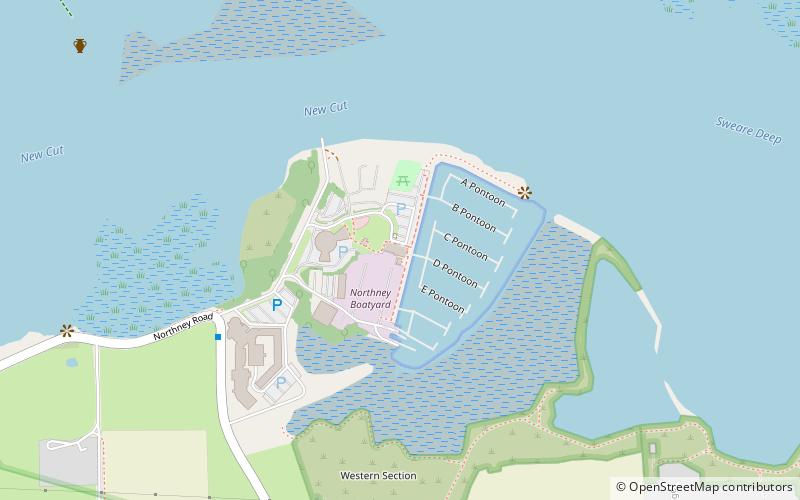 Northney Marina location map